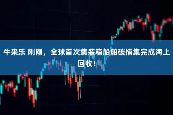 牛来乐 刚刚，全球首次集装箱船舶碳捕集完成海上回收！