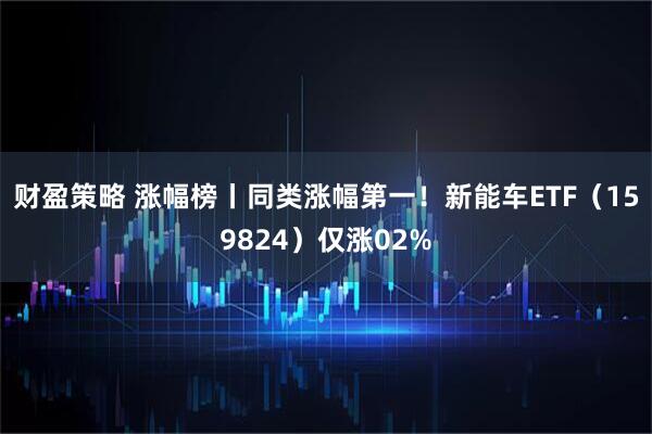 财盈策略 涨幅榜丨同类涨幅第一!新能车ETF(159824)仅涨02%